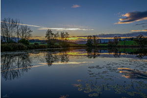 Wolkenspiegelung