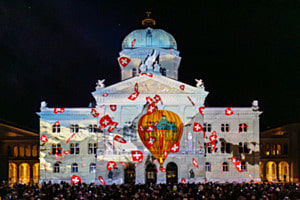 Jeden Herbst, die Lichtshow am Bundeshaus  II
