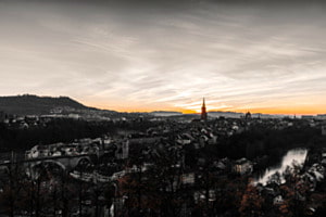Sonnenuntergang Berner Altstadt