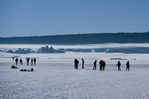 Endlich ist der See wieder gefroren ...