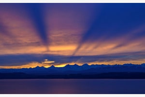 Kurz vor Sonnenaufgang