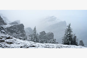 Nebel in den Bergen