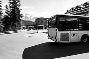 Linie B 81 Laax Richtung Chur, Postautostation