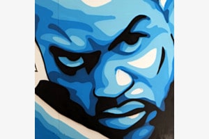 Kunst in blau
