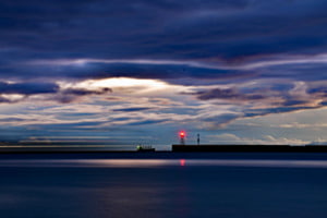 Des Nachts am Meer