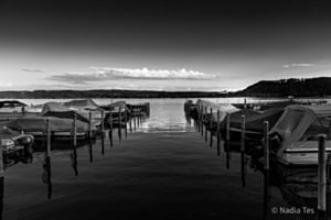 Lac de Bienne en N&B 