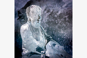 Der Meister des Winters bei seinem frostigem Werk