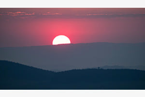 Sonnenuntergang auf dem Wachthubel