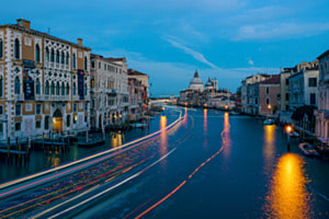 Blaue Stunde in Venedig