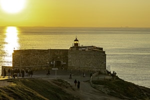 Sonnenuntergang in Nazaré 