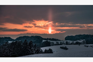 Ein Spätwinterabend bei Affoltern i.E.
