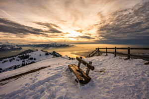 Sonnenuntergang im Winter Sonnenuntergang im Winter