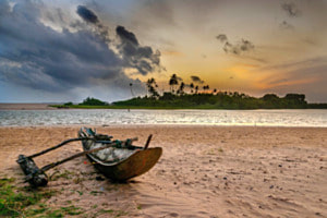 sonnenuntergang in Tangalle