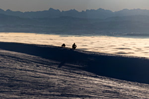 Bei Sonnenaufgang auf dem Balmberg bei CH-Solothurn