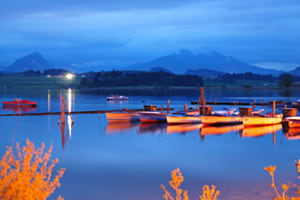 Blaue Stunde in Hopfen am See