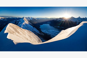 Brienzersee Winterpanorama