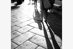Beine werfen Schatten Beine werfen Schatten