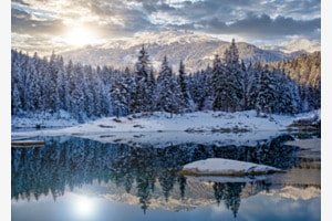 Winterstimmung am Caumasee