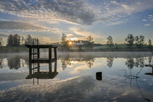 Spiegelung am Morgen