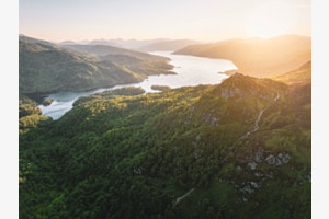 Schottischer Sonnenuntergang