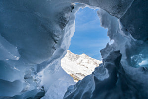 Ausblick aus der Gletscherhöle Ausblick aus der Gletscherhöle