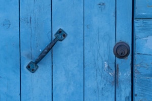 Blue door