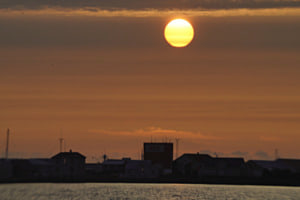 Abend im Hafen von Patreskfjördur