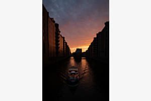 Sonnenuntergang Hamburg