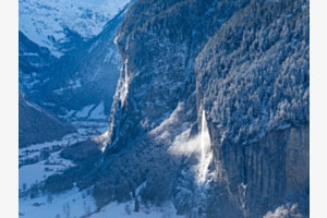 Staubbachfall in der Wintersonne