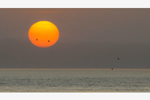 Sunset in France