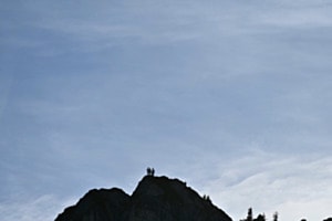 Oben auf dem Berg