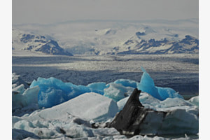 blaues Eis