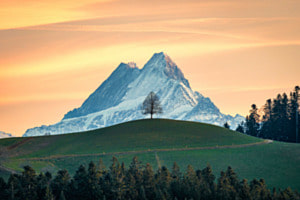 Emmental bei Sonnenuntergang