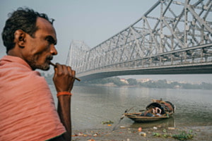 Kolkata am Fluss