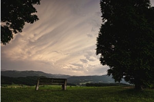 Blick in den Abendhimmel