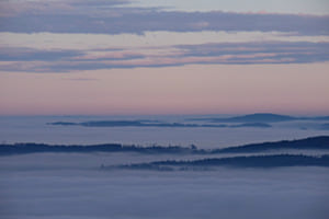 Wolken über Nebelmeer