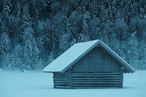 Frostiges Häuschen