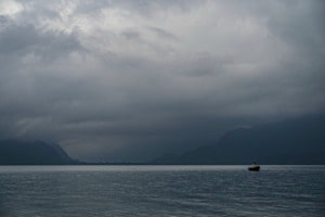 Gewitter über dem See