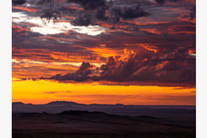 Sonnenuntergang in Namibia