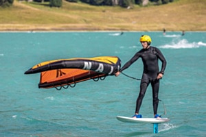 volle Konzentration auf dem Silvaplanersee