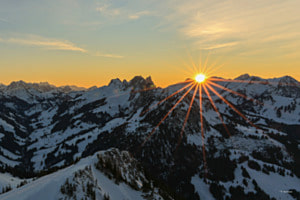 Coucher sur le Vanil Noir