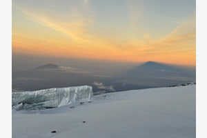Shadow of Kilimanjaro on a March morning
