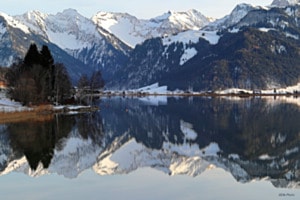 Spiegelung auf dem Sihlsee