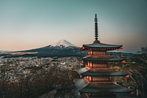 Mt. Fuji mit Pagode