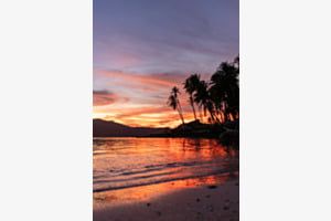 Sonnenuntergang auf den Philippinen 