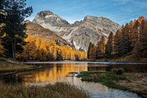 Goldener Herbst am See