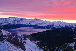 SONNENUNTERGANG AUS DEM PILATUS