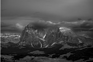 Gewitterstimmung in den Dolomiten