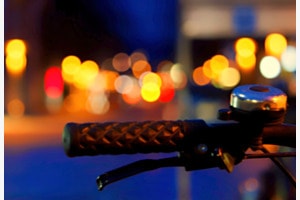 Mit dem Fahrrad durch die Stadt