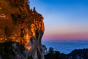 magisches Morgenlicht am Niederhorn